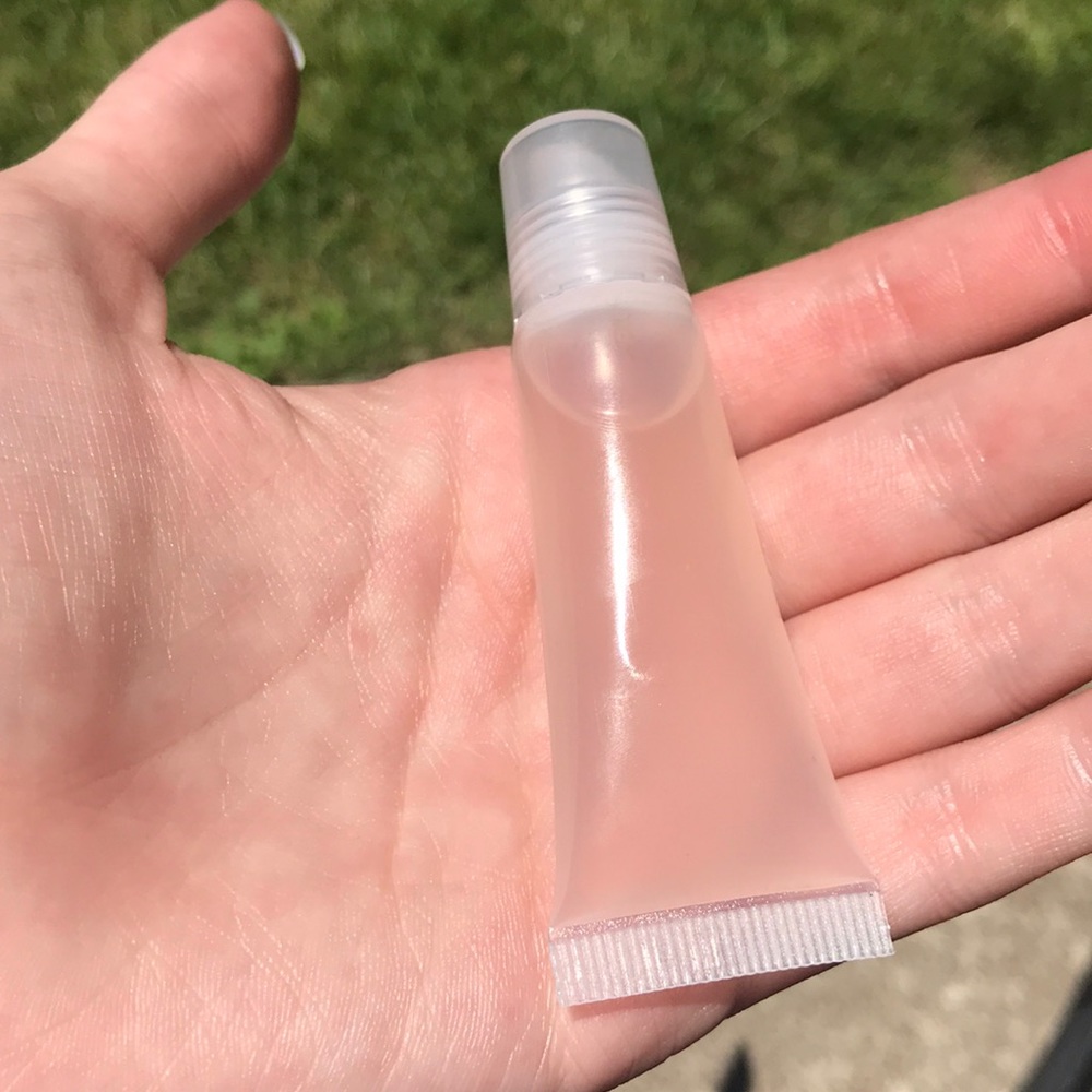 raspberry flavored lip gloss